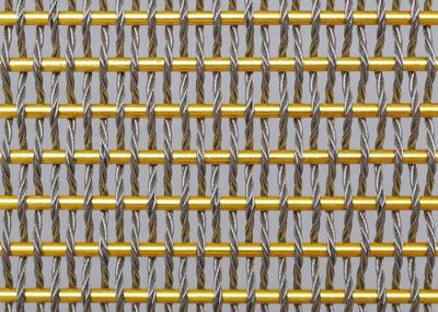 6.2mm L30m Flexible Metal Mesh Fabric 50.1% Gap
