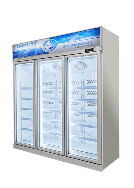 congélateur en verre de porte 1500L de crème glacée de réfrigérateur commercial d'affichage pour la nourriture de viande