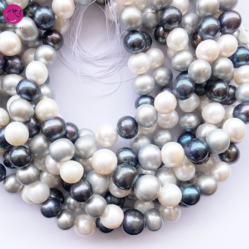 12mm 14mm Natural Yellow White Green Freshwater Pearl Jewelry Accessories Handmade Freshwater Pearl