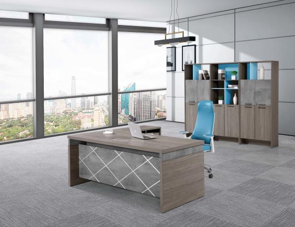 Melamine Faced Chipboard Office Manager Desk Size W1800*D900*750Hmm