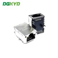 Material ligero bicolor de la INMERSIÓN RJ45 12 Pin Socket Connector PA66