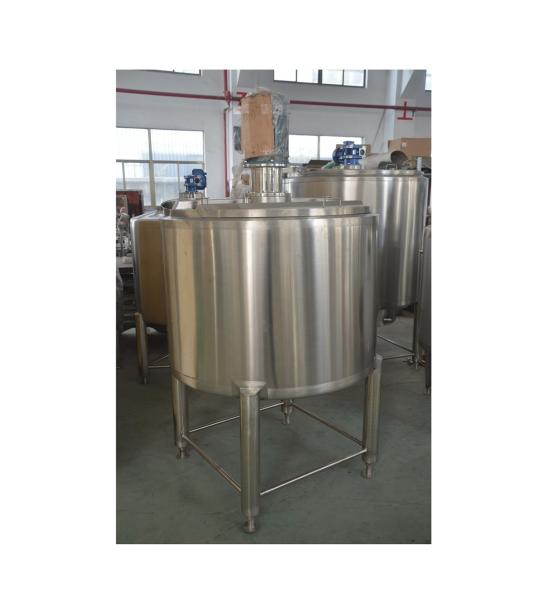 Milk Processing Electric Stainless Steel Buffer Tank with Cooling Jacket and Mixing Paddle
