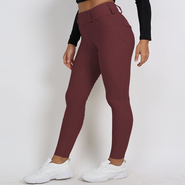 Красные быстросохнущие бриджи для верховой езды 4 Seasons Professional для конного спорта