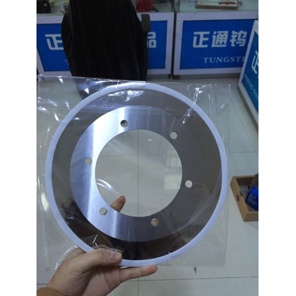 Tungsten Carbide Disc Round Cutter Blades For Paper Cardboard Cutting Slitting