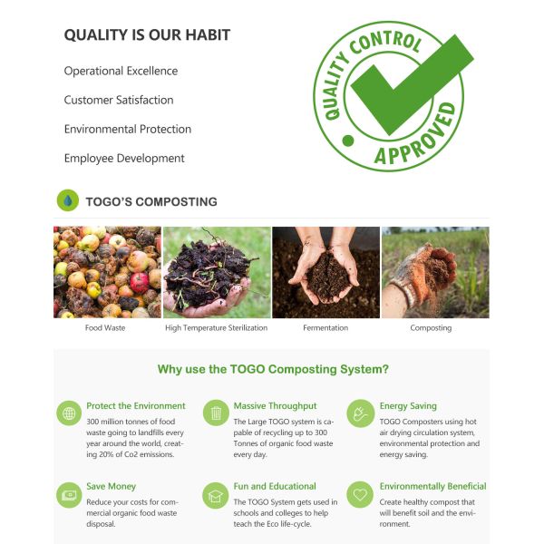 10000KG/D Waste Disposal Equipment Fully Automatic Organic Food Waste Disposal System