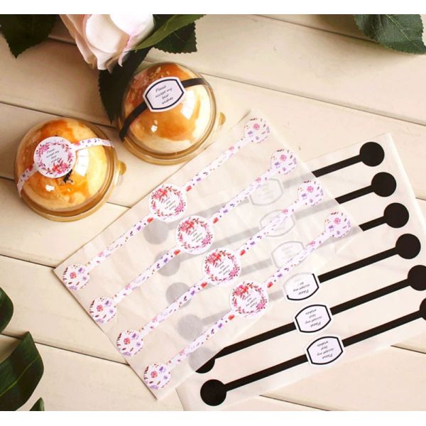 ODM Best Wishes Thank You Washi Tape Food Pack Sticker For Business Packaging