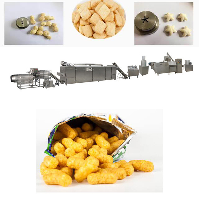 Automatic Cheese ball / puffs snack food machine / production line