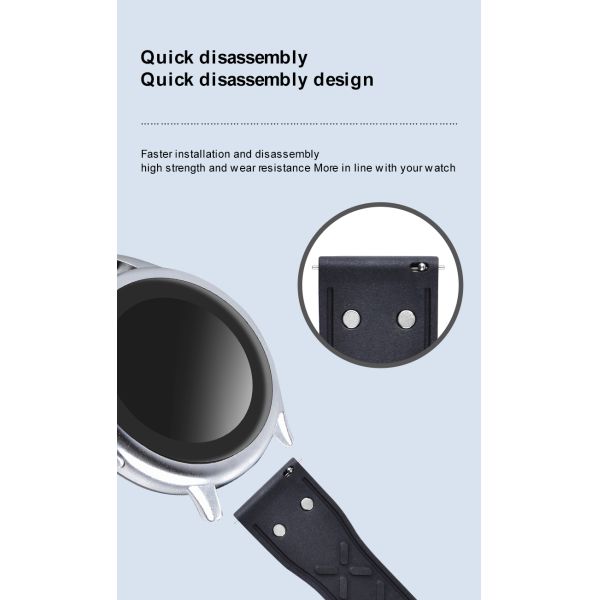 Waterproof Breathable FKM Rubber Watch Strap · Customizable Size And Logo | OEM/ODM - China Wholesaler SHX