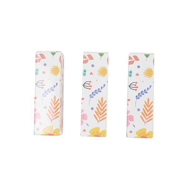 Logotipo personalizado Imprimido Tub End Kraft Paper Box para embalaje de lápiz labial cosmético Gloss labial