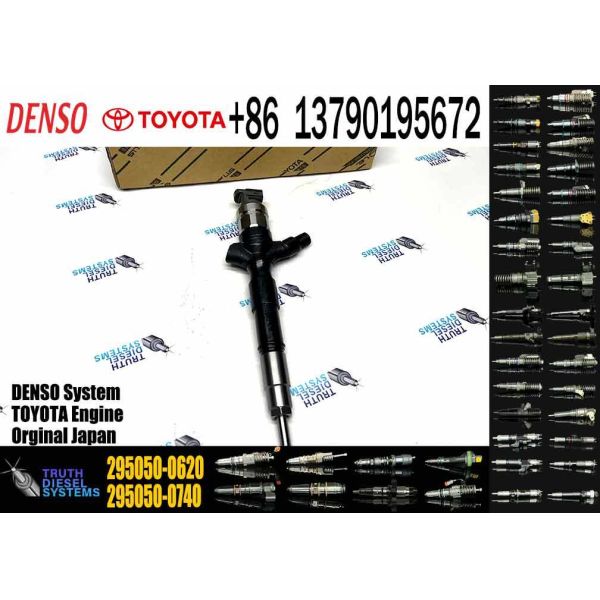 New Quality Diesel Injector 295050-0740 295050-0620 23670-30420 for 1KD-FTV 2KD-FTV D-4D 2.0 VVTi