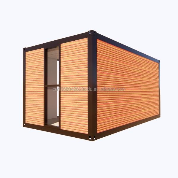 Galvanized Steel Square Tubes Container Houses for Park BBQ Store Office Mobile Portable Assembly Coffee Bar Wooden House