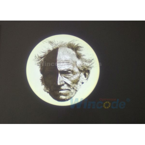 Manual Focus Rotated Logo Light Projector 12W , Gobo Projector Light Outdoor IP65