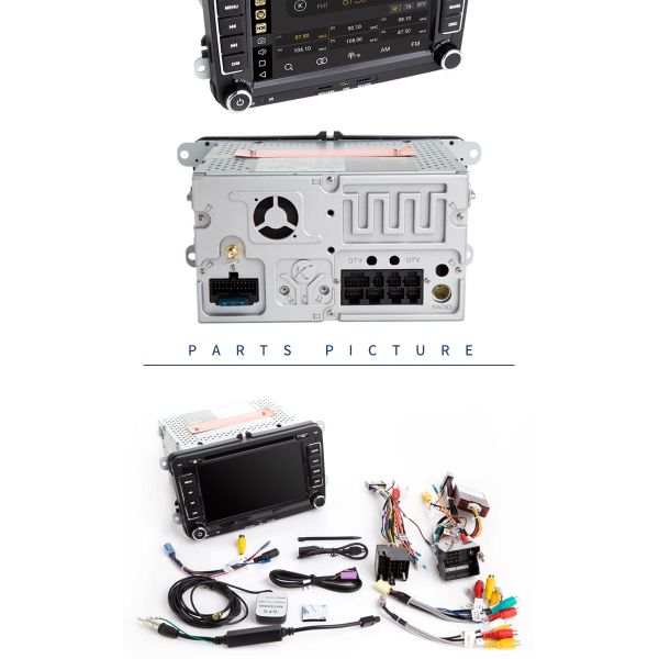 7 Inch Touch Screen Volkswagen DVD Player Android 8.1 Car With Wifi BT GPS AUX