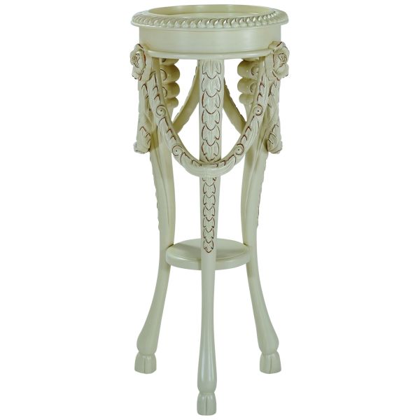 French marquetry antique living room flower stand