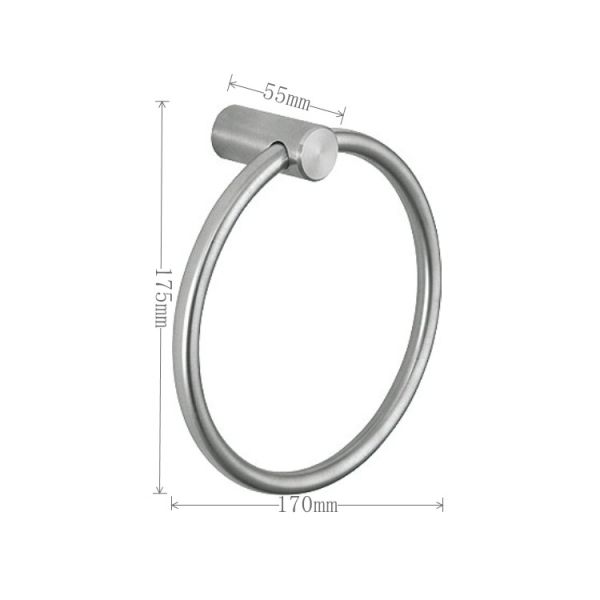 Вешалка полотенца круга нержавеющей стали 304 шкафа полотенца Chrome Bathroom современная