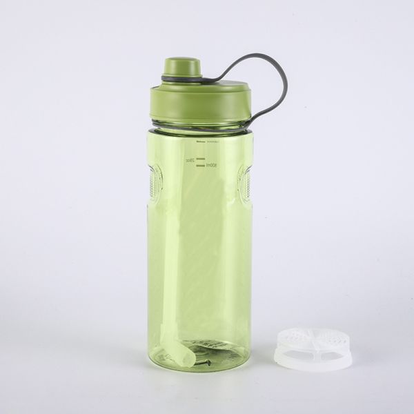 TOUR Customized Logo Square Shaped Drink Bottle Frosted Leak-Proof Plastic Square Water Bottle