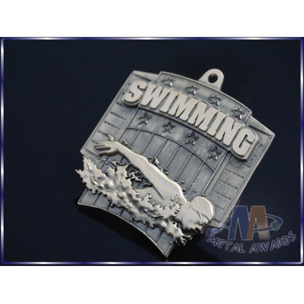 Antique Gold Plating Custom Engraved Medals Personalised Medallions For Sports