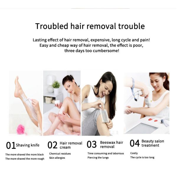 Beauty / Personal Care Harmless Women Laser Hair Remover AC 100V-240V 1 Year Warranty