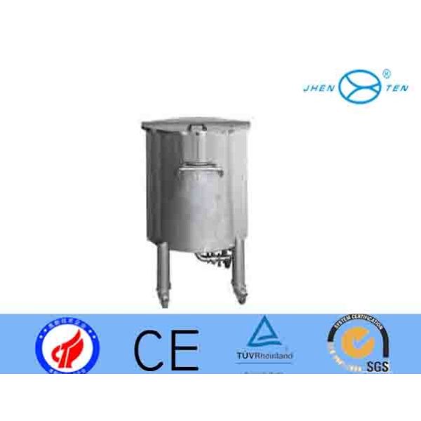 SS316L SS304 Open Type Stainless Steel Storage Tank With Universal Wheel