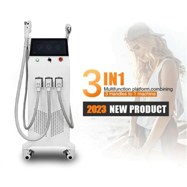 Мультифункциональная 3 в 1 808nm диодная лазерная эпиляция эпиляция татуировки