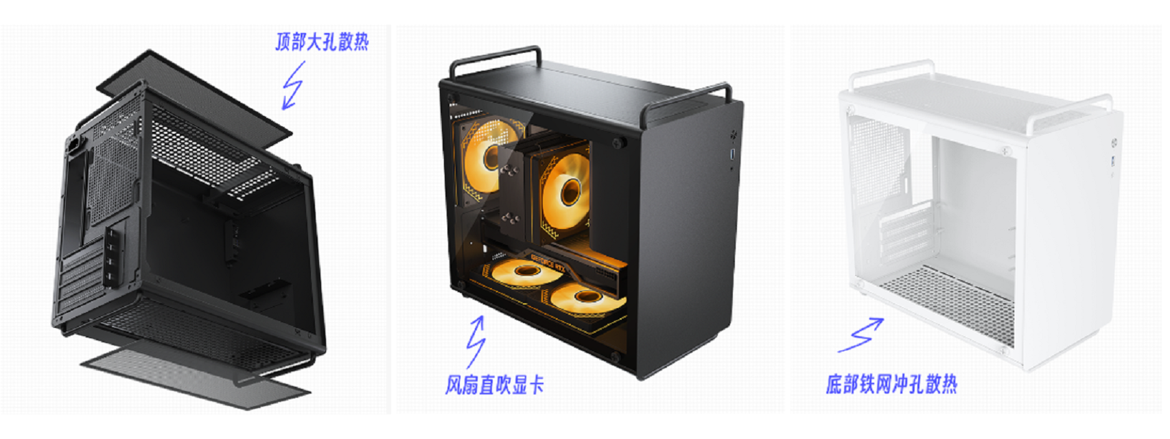 20L Compact Gaming PC Case, M-ATX/ITX , 326mm GPU, 155mm CPU Cooler, 140mm PSU, Dual Front Panel Options, Magnetic Dust Filters