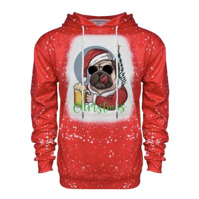 Colorful  Fleece Tie Dye Sublimation Sweatshirts Heat Transfer Printed
