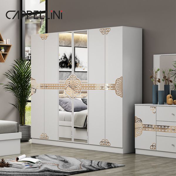 Vente en gros Prix bon marché Lit en cuir classique de la reine Luxe Autre maison de grande taille ensemble de meubles de chambre en bois