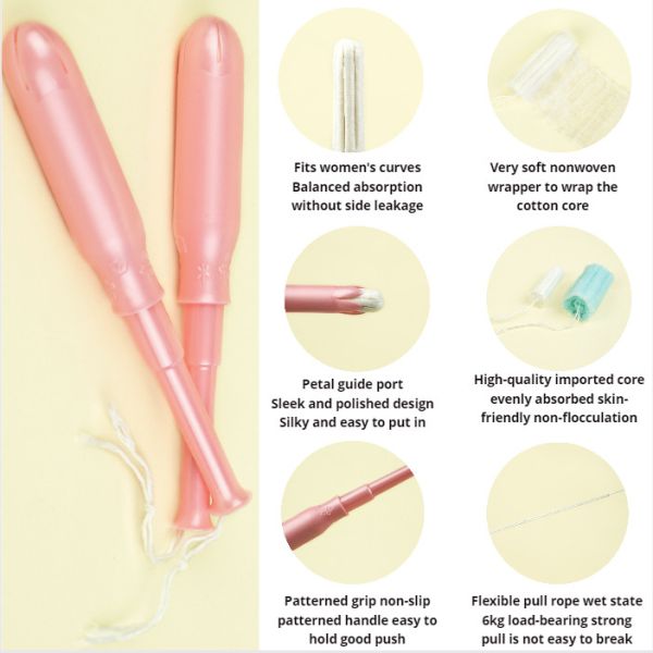 Устранимые органические тампоны аппликатора картона тампона хлопка