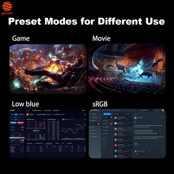 Monitor de juegos TF de 27 pulgadas con resolución UHD, panel IPS 4K, monitor para PC de 144 Hz con soporte fijo
