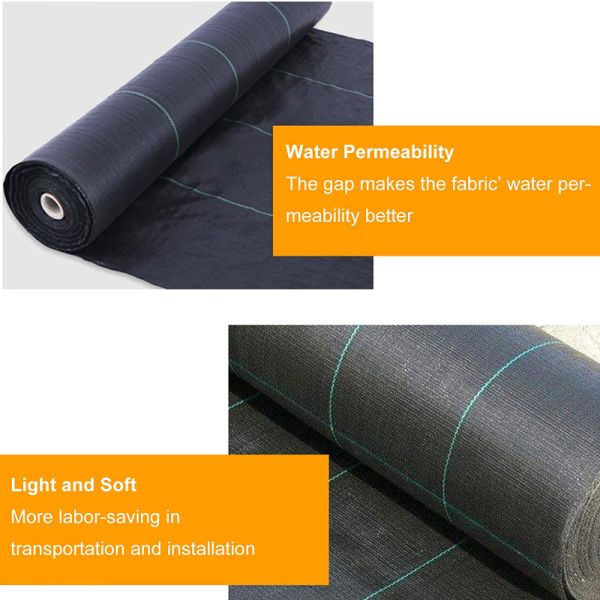 PP Woven Geotextile Fabric Biodegradable Grass Mat Garden Ground Cover