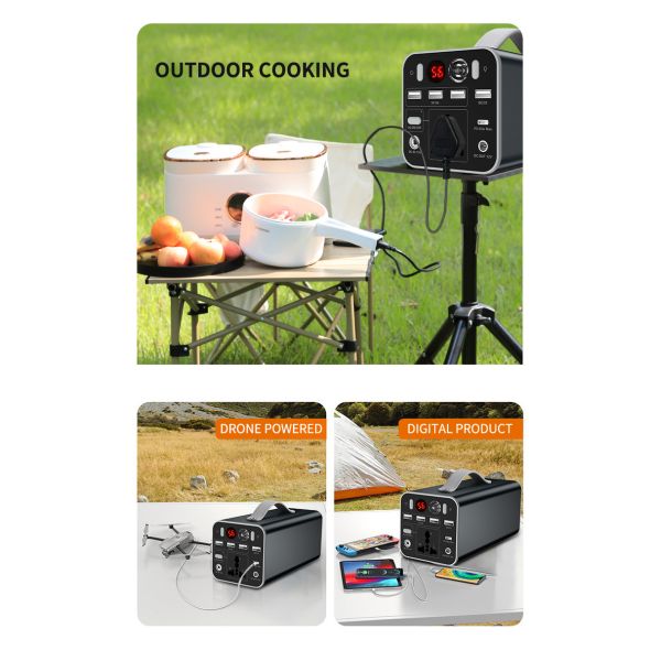 45000mAh Outdoor Power Bank Generator 180W 110V 220V Emergency For Camping