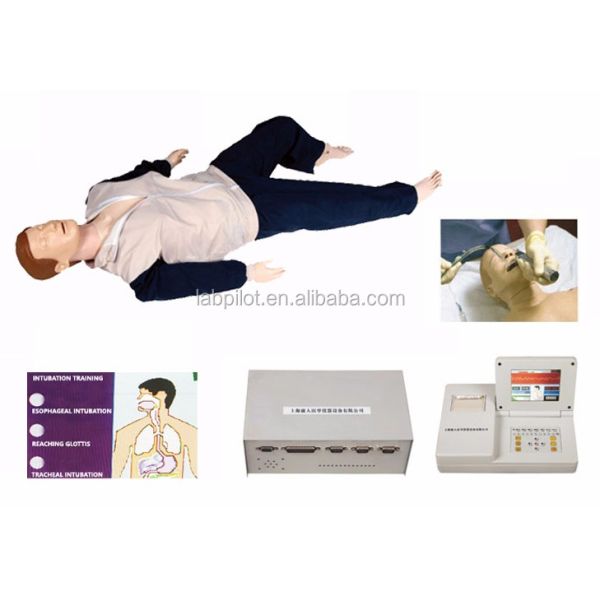 Manikin for Advanced Life Support Training CPR AED ECG Intubation First Aid Simulator