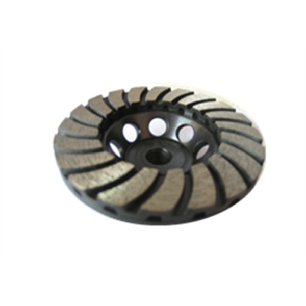 Grey 4.5'' Diamond Cup Wheel Turbo Cup Wheel With Aluminium Base for Granite