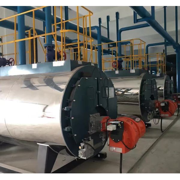 Energy Conservation Fire Tube Steam Boiler , Hot Water Boiler For Bath Center