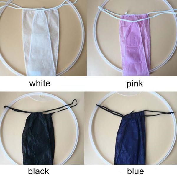 S&J Pro Disposable Nonwoven G String Thongs Women G String Panties For Spa