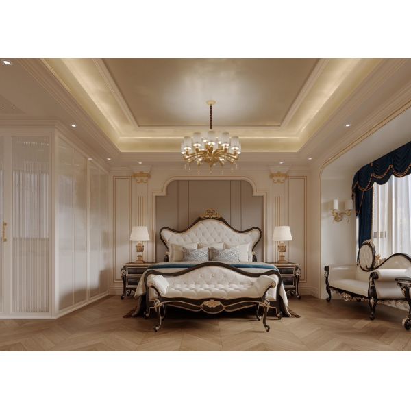 OEM/ODM Customized Modern Elegant Living Room Furniture Options with Solid Wood for Villa