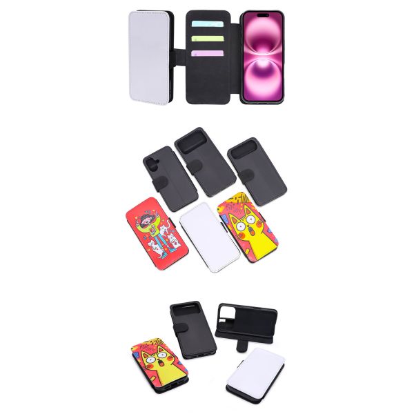 Sublimation Flip Phone Case For Iphone 17 Series Personalized Leather Phone Case