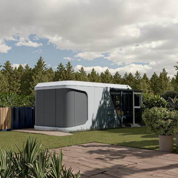Capsule mobile personnalisable avec panneau en alliage d'aluminium