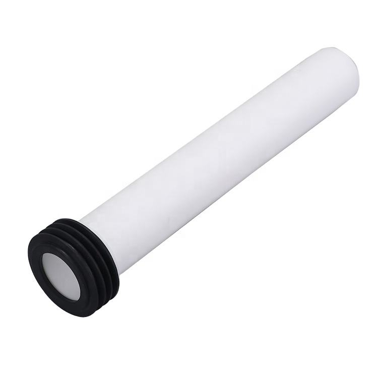 PP 300mm Toilet Pan Connector With Rubber Seal Ring For Concealed Water Tank Inlet Pipe