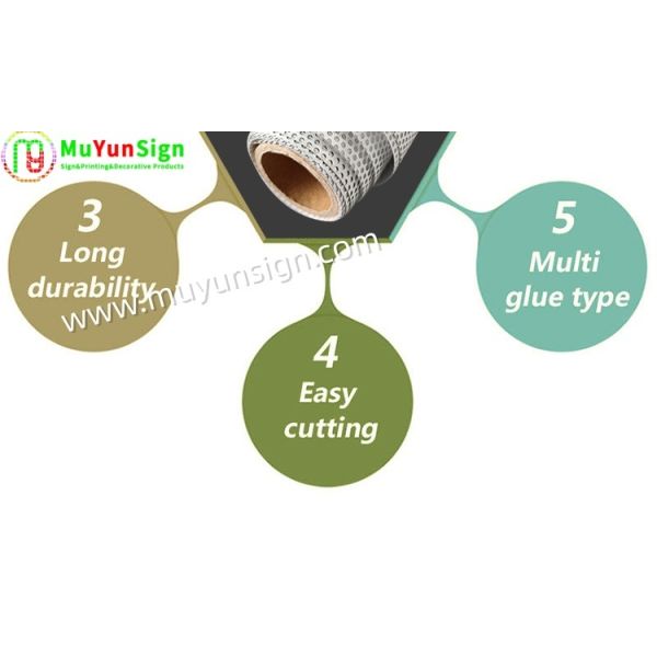 Perforated One Way Vision Vinyl Printable Window Graphics Enhances Privacy Security