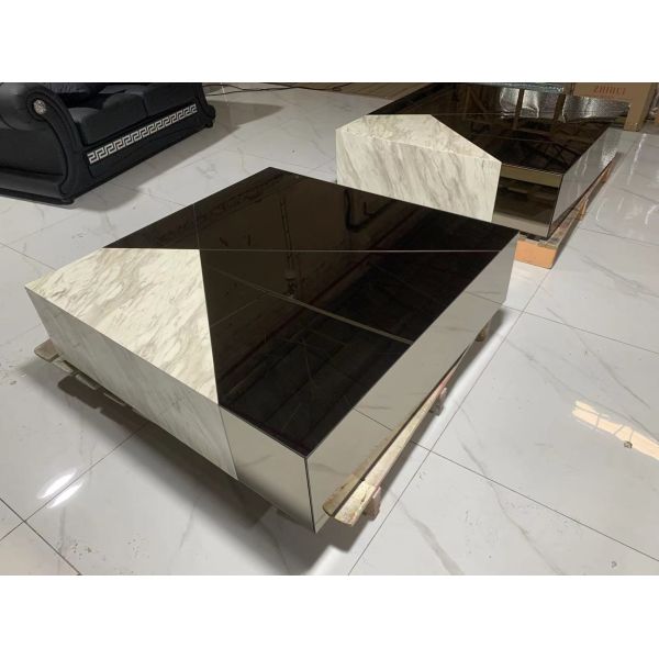 Salle de séjour moderne Table basse carrée