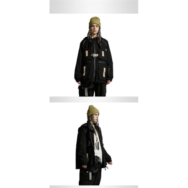 MOODLAB Custom Multi-Pocket Combination Snow Suit Perfect for Cold Weather Activities