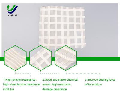 Ecological Protection Glass Fiber Geogrid 30-80kN/m For Water Conservancy