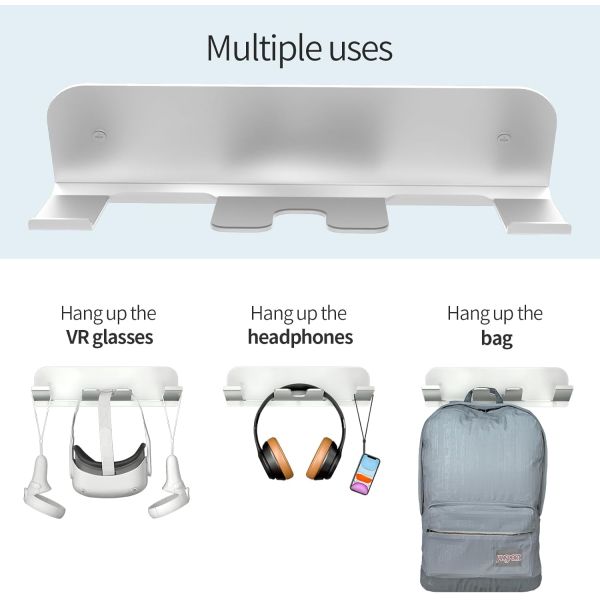 Подвесные стенные полки VR на стену Хранитель VR гарнитура для Oculus Quest 2 / Rift-S / Vive Pro