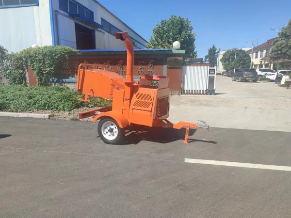 High Horsepower Gasoline Engine Wood Log Shredder Chipper
