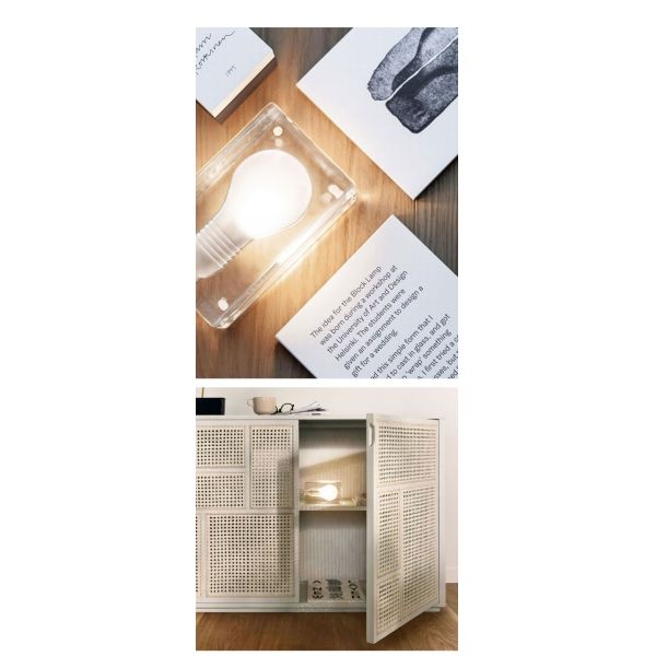Nordic House Design Ice Table Lamp for Bedroom Children's Study Crystal Glass table lamp(WH-MTB-275)