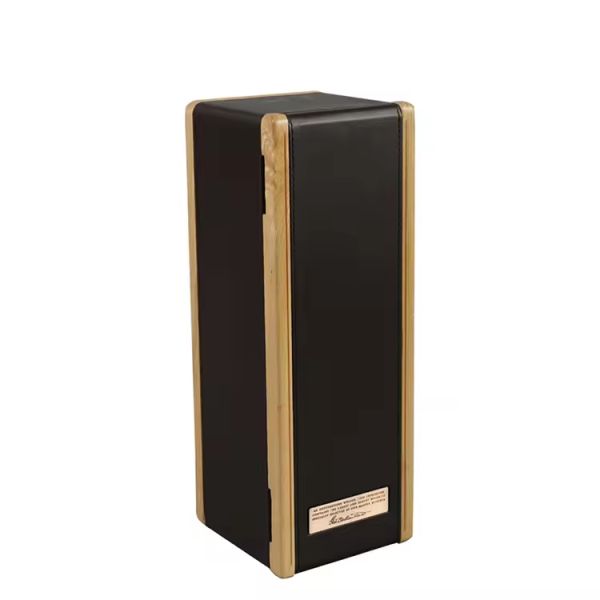 Premium Solid Oak and North American Black Walnut Wooden Wine Box with Laser Engraving