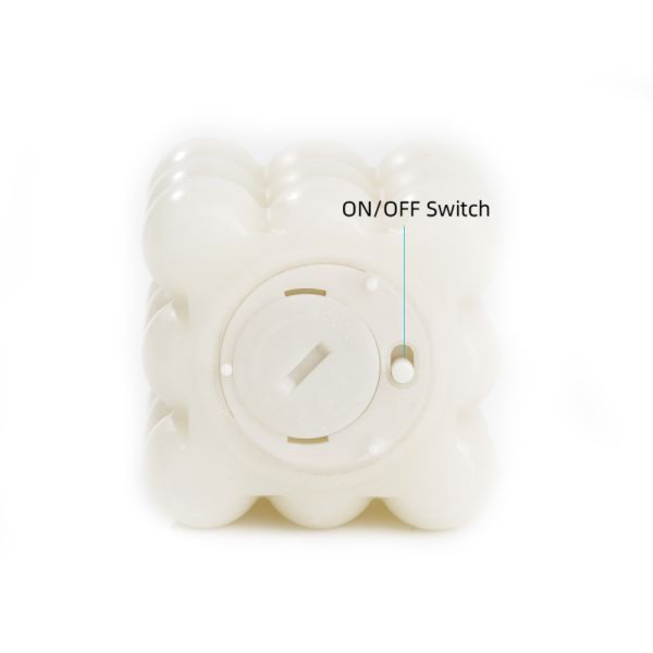 LED Lanterns Paraffin Wax Cube Bubble LED Candle Modern Ambiance