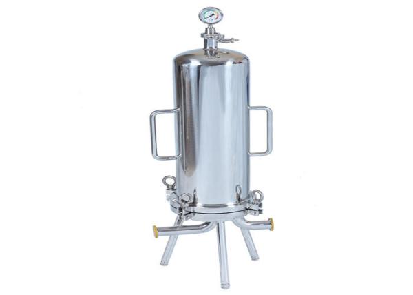 Water Filter Liquid Filtration Equipment / SS Filter Housing CE Certified