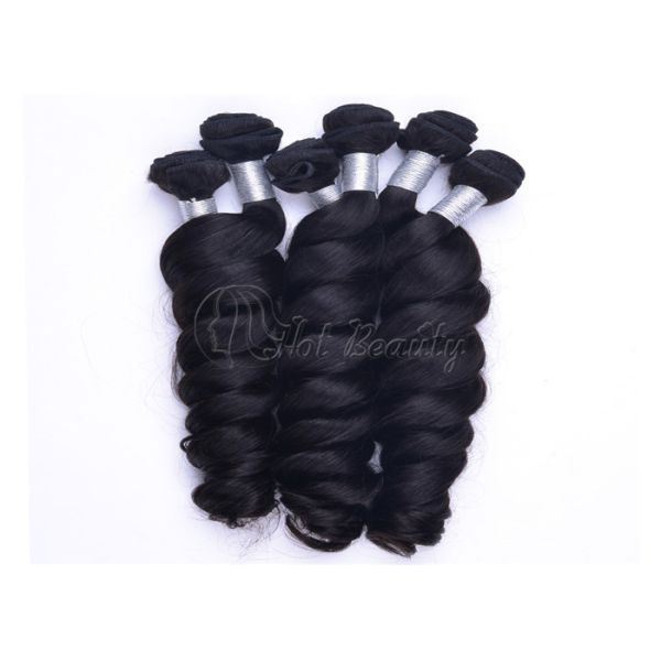 Grade 5A Virgin Peruvian Hair Extensions , Natural Wave Human Hair